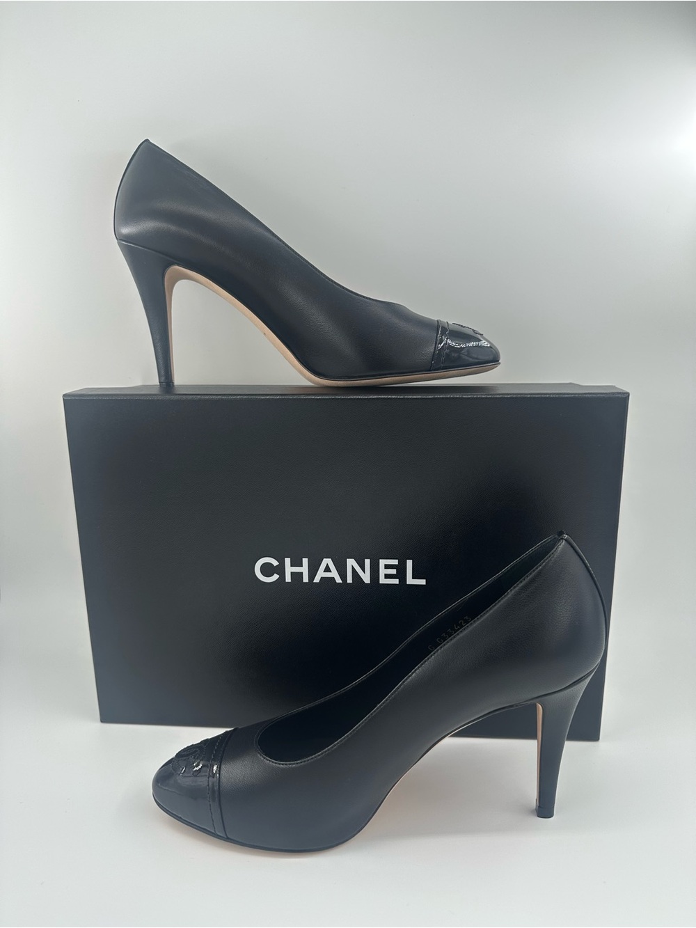 CHANEL Classic Black Cap-Toe Pumps EU 37 | Never Worn | Box & Dust Bag